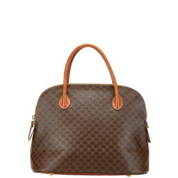 Celine Macadam handbag brown leather - Picture 1 of 8